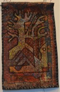 MA013 Mohammed Alolabi a Bird and a Tree 40x66 cm Oil on Turkish Handmade Carpet